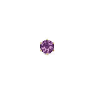 14k Purple Stone (yellow)