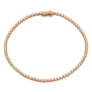 14K Rose Gold 1.00ct Diamond Tennis Bracelet