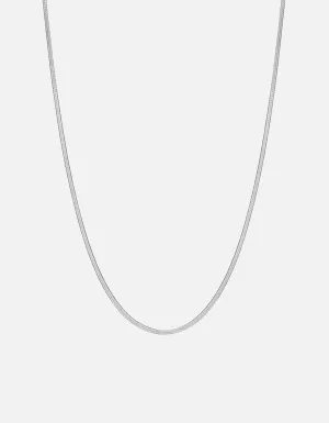 1.7mm Herringbone Necklace, Sterling Silver