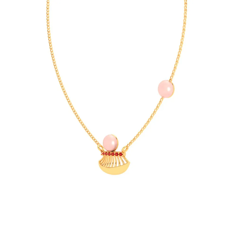 18k Gold And Pearl Necklace From Online Exclusive Collection