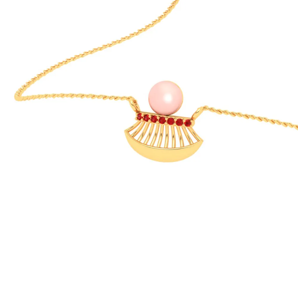 18k Gold And Pearl Necklace From Online Exclusive Collection