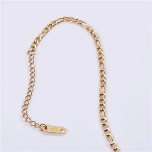 18K Gold-Filled Figaro Chain Bracelet