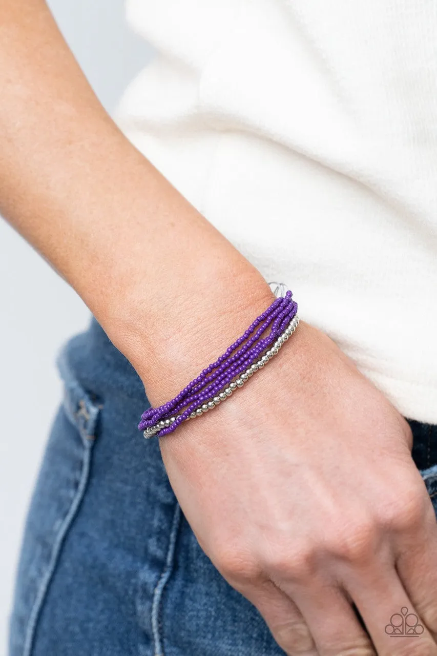 All Beaded Up Purple Paparazzi Bracelet