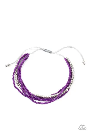 All Beaded Up Purple Paparazzi Bracelet