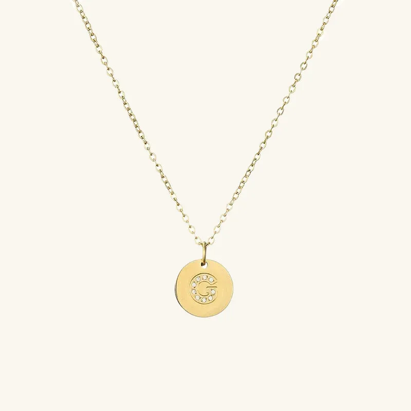 Amélie Initial O-Chain Necklace