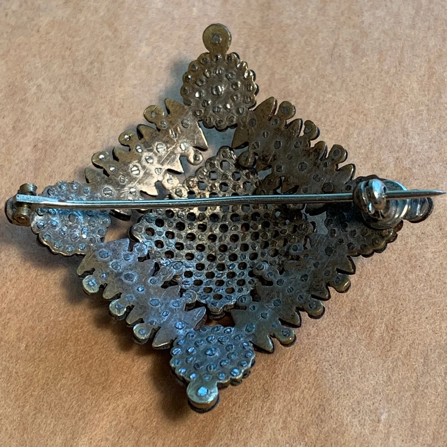 Antique Steel Cut Brooch, France