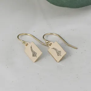 Artistic Feather Earrings - Gold or Silver