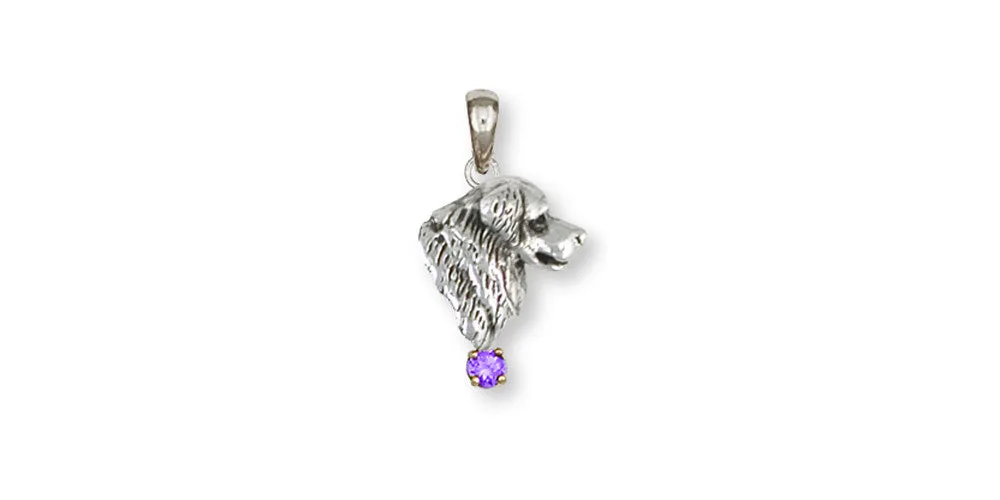 Bernese Mountain Dog Pendant Jewelry Sterling Silver Handmade Dog Pendant BMD2H-SP