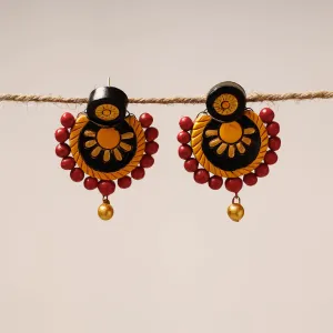 Bishnupur Handpainted Stud Terracotta Earrings 20