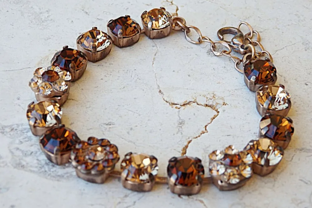 Brown gold bracelet