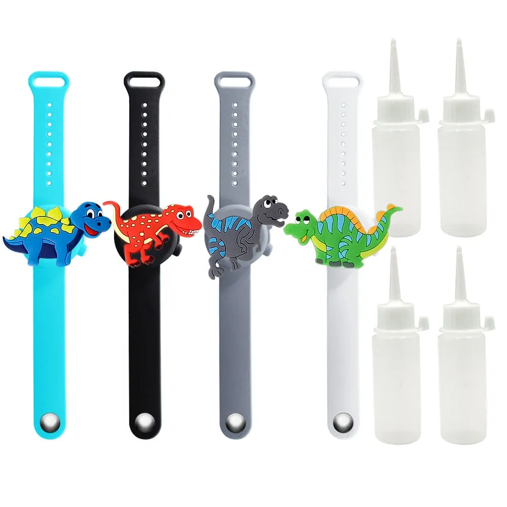 Cartoon Hand Sanitizer Bracelet Portable Disinfectant  Silicone Wristband