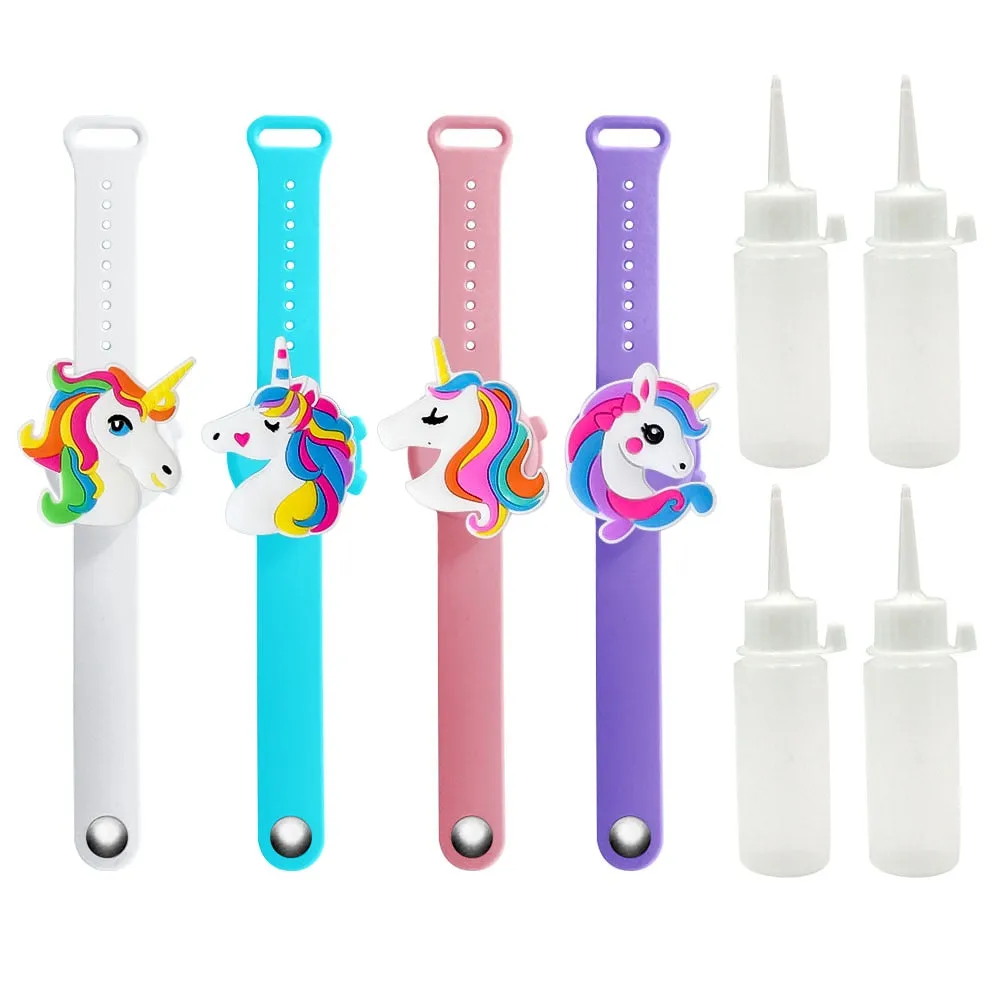 Cartoon Hand Sanitizer Bracelet Portable Disinfectant  Silicone Wristband