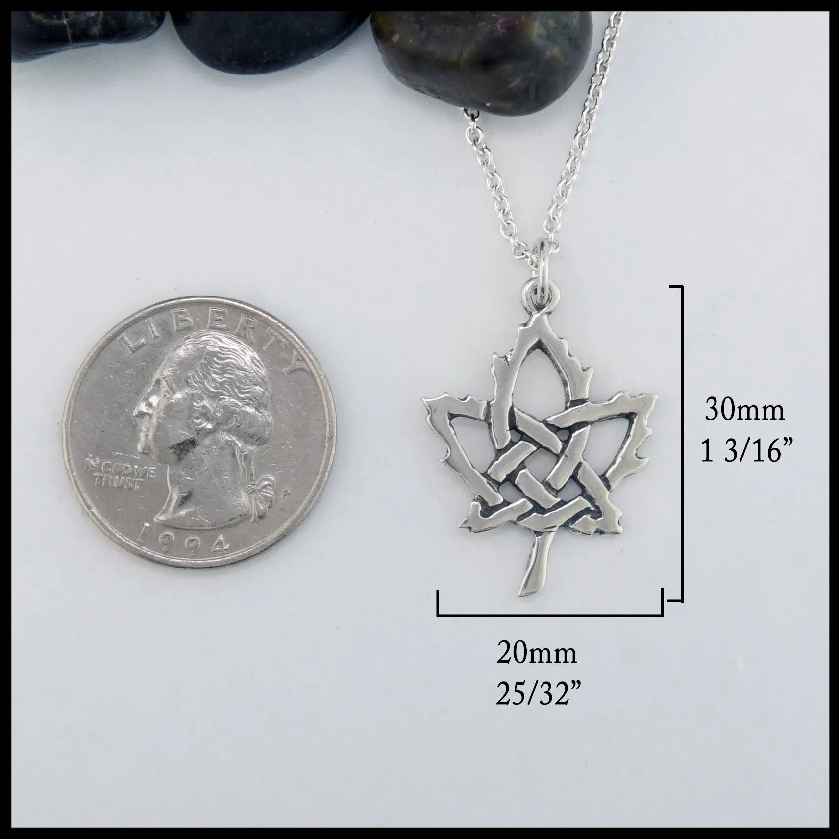 Celtic Maple Leaf Pendant