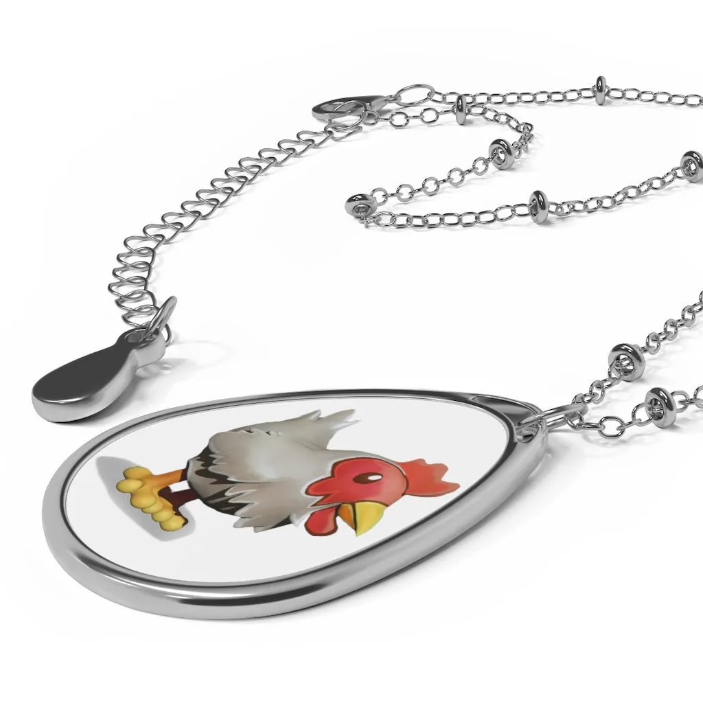 Chicken Oval Necklace