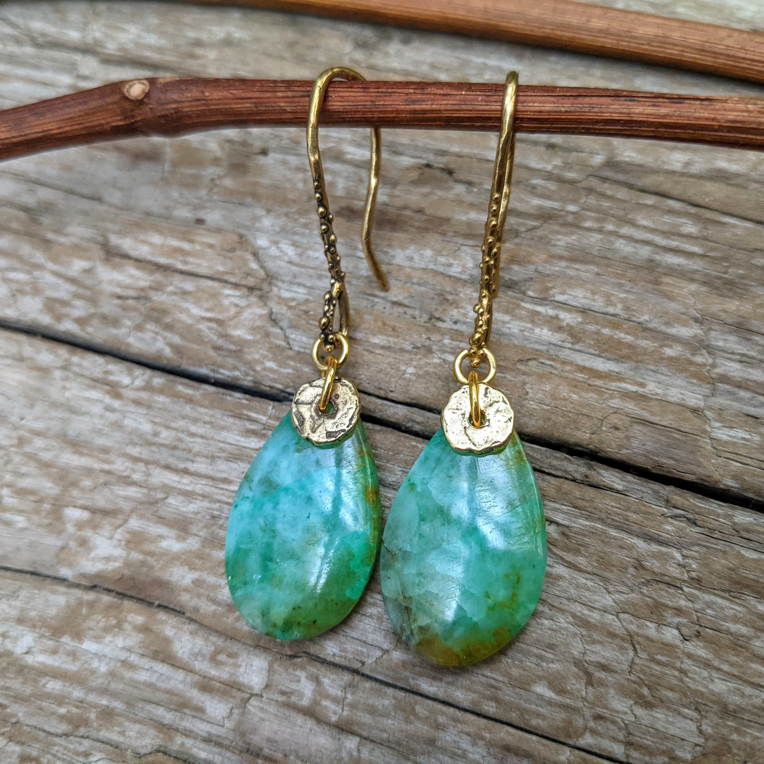 Chrysocolla Drop Earrings