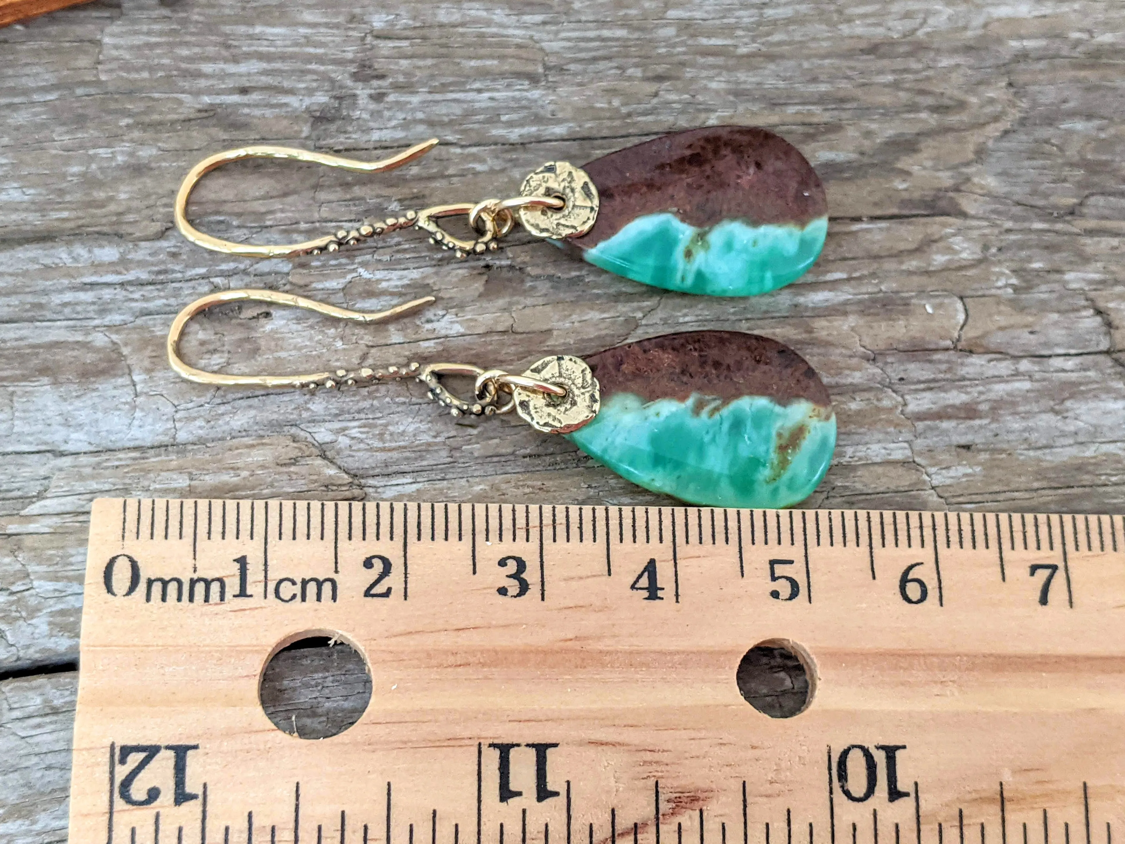 Chrysoprase Drop Earrings