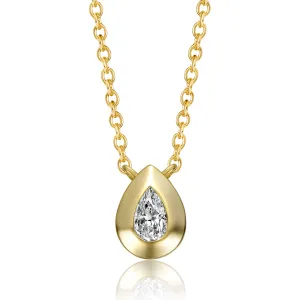 Constance Dainty Bezel Solitaire Necklace