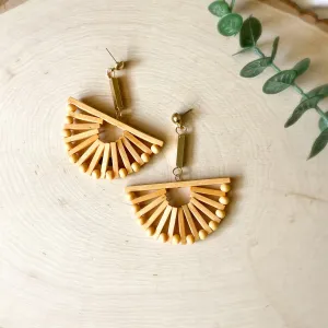 Costa Rica Wooden Statement Earrings