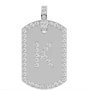 Diamond Dog-Tag Pendant