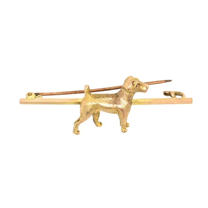 Dog Bar Brooch