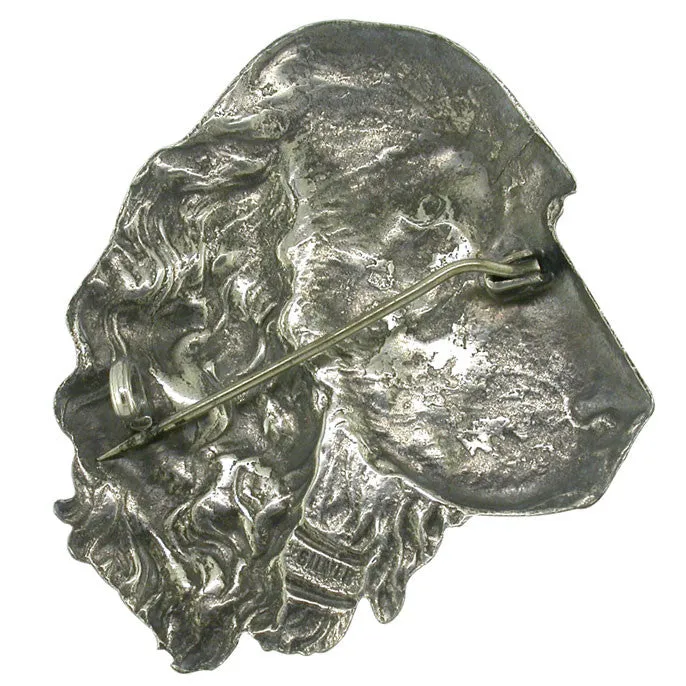 Dog Head Brooch