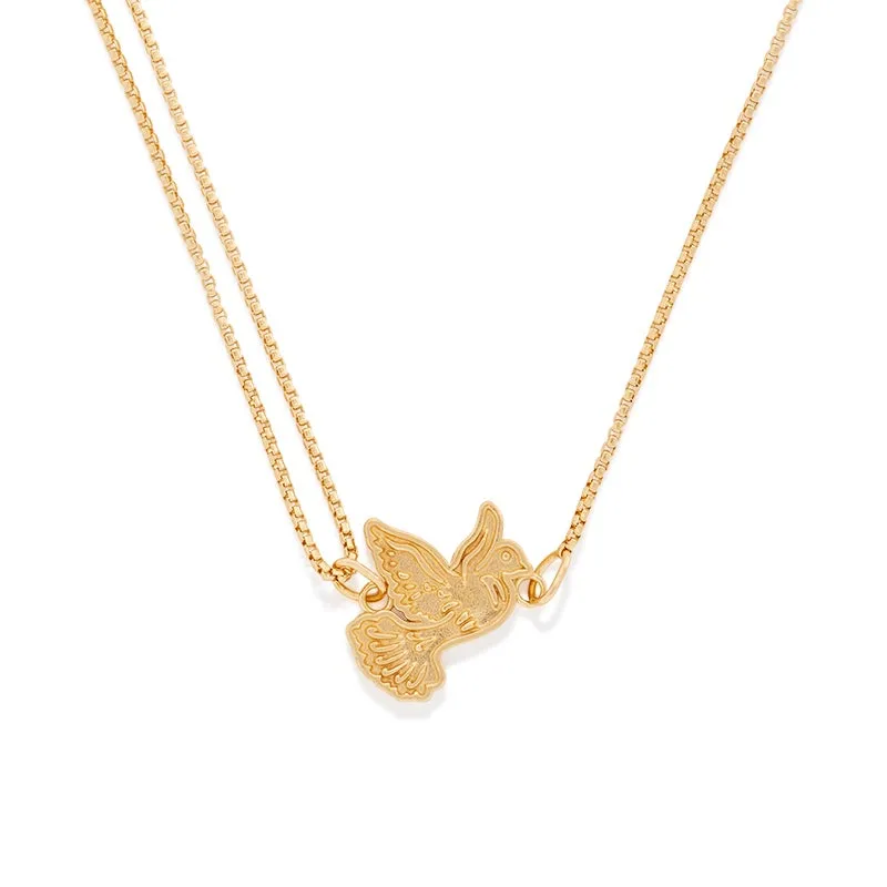 Dove Pull Chain Necklace