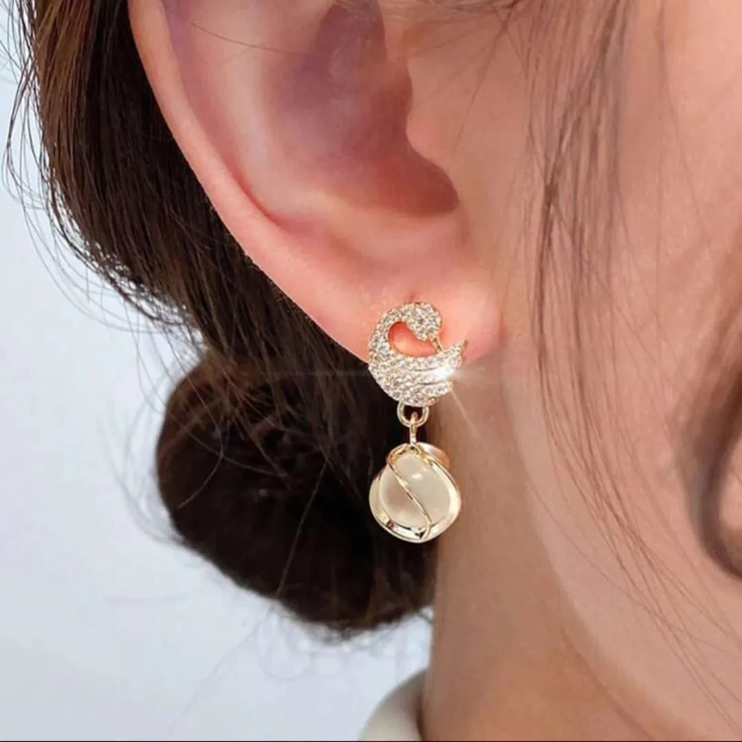 Dove shape earrings