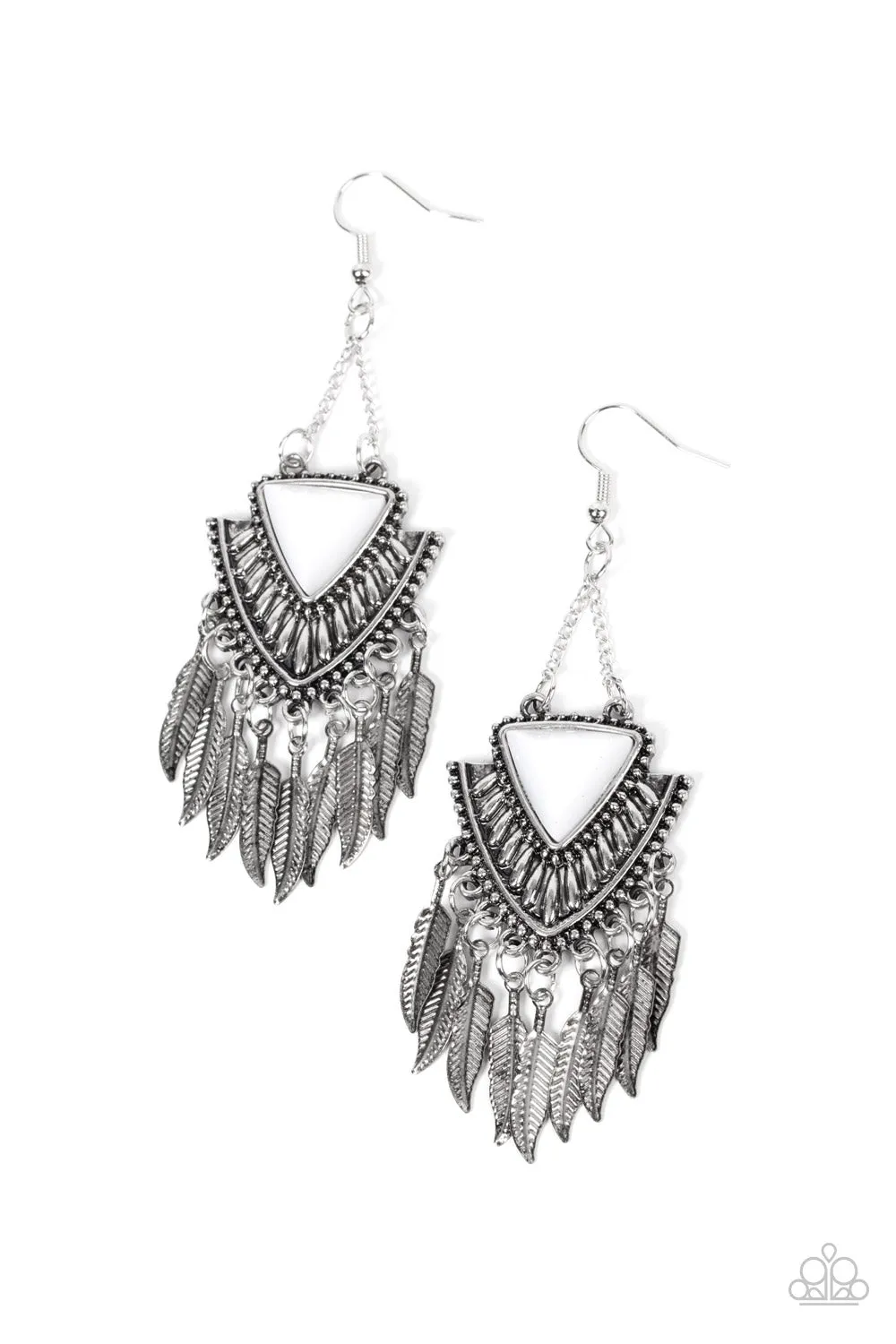 Earrings Shady Oasis - White E418