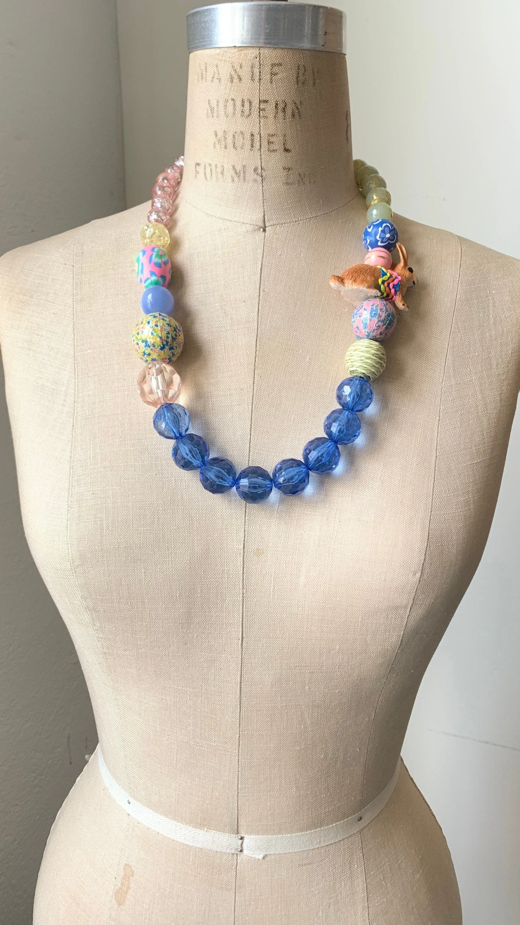 Easter Bunny Statement Necklace