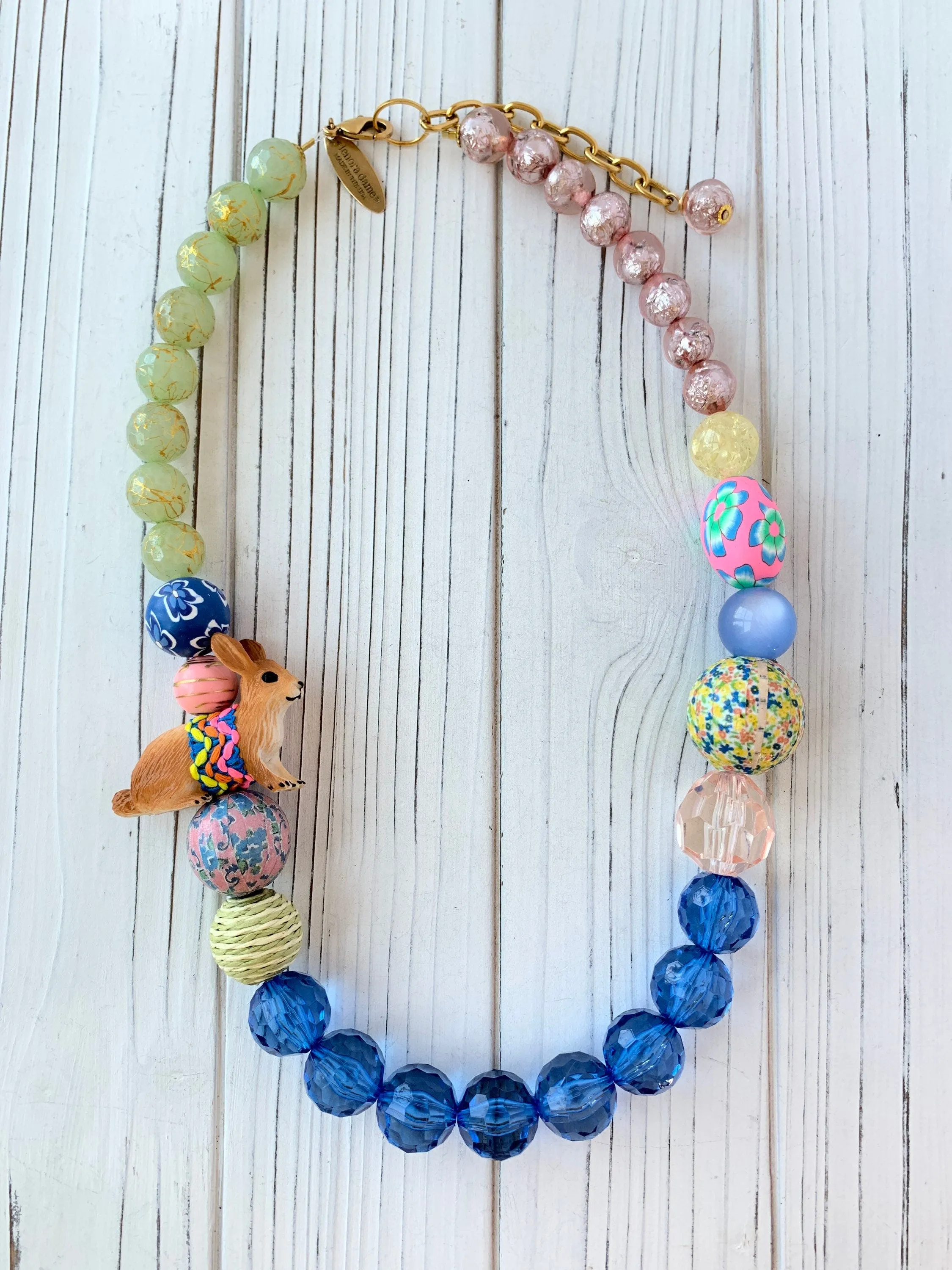 Easter Bunny Statement Necklace