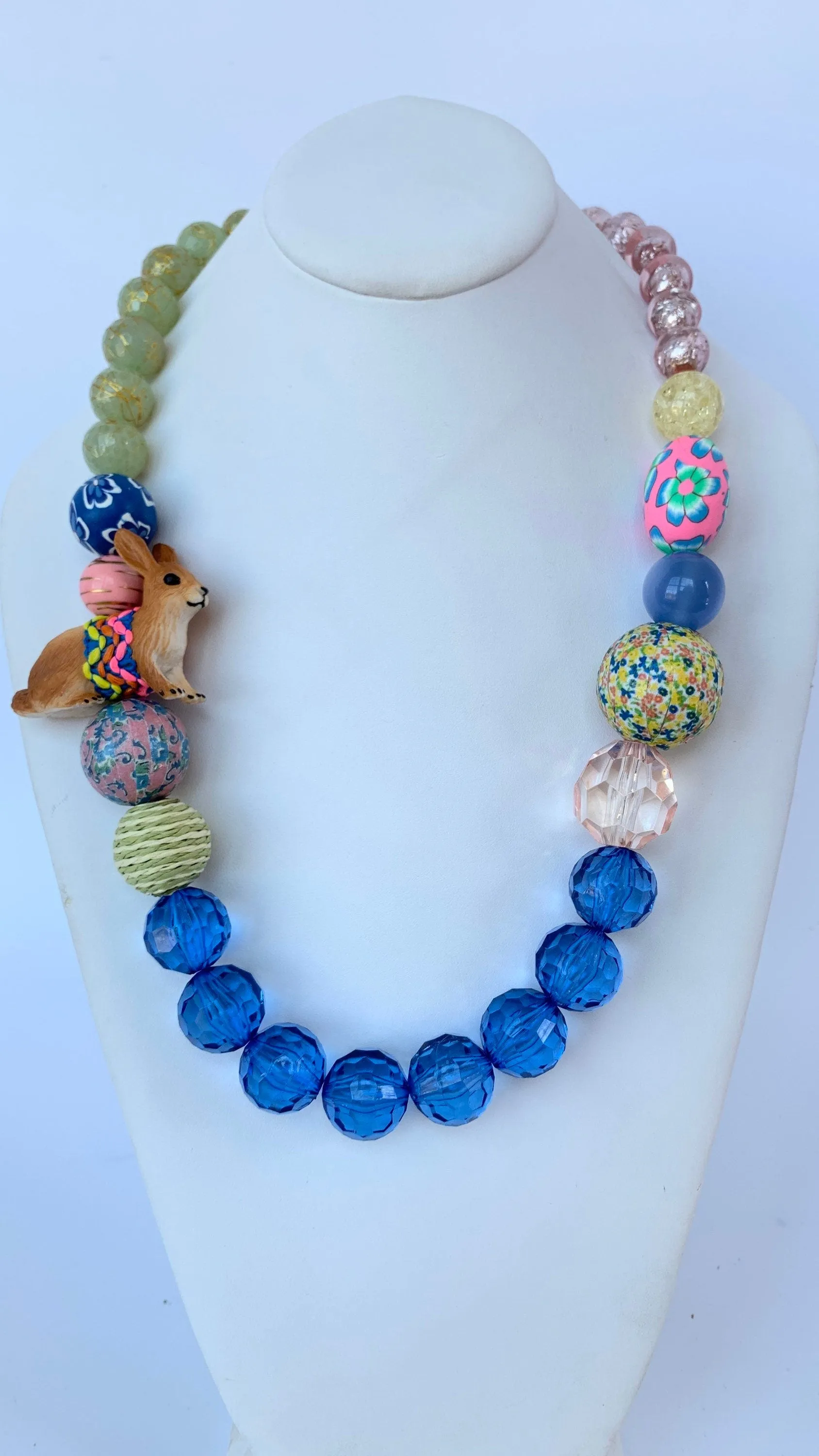 Easter Bunny Statement Necklace