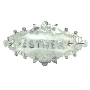 Esther Name Brooch