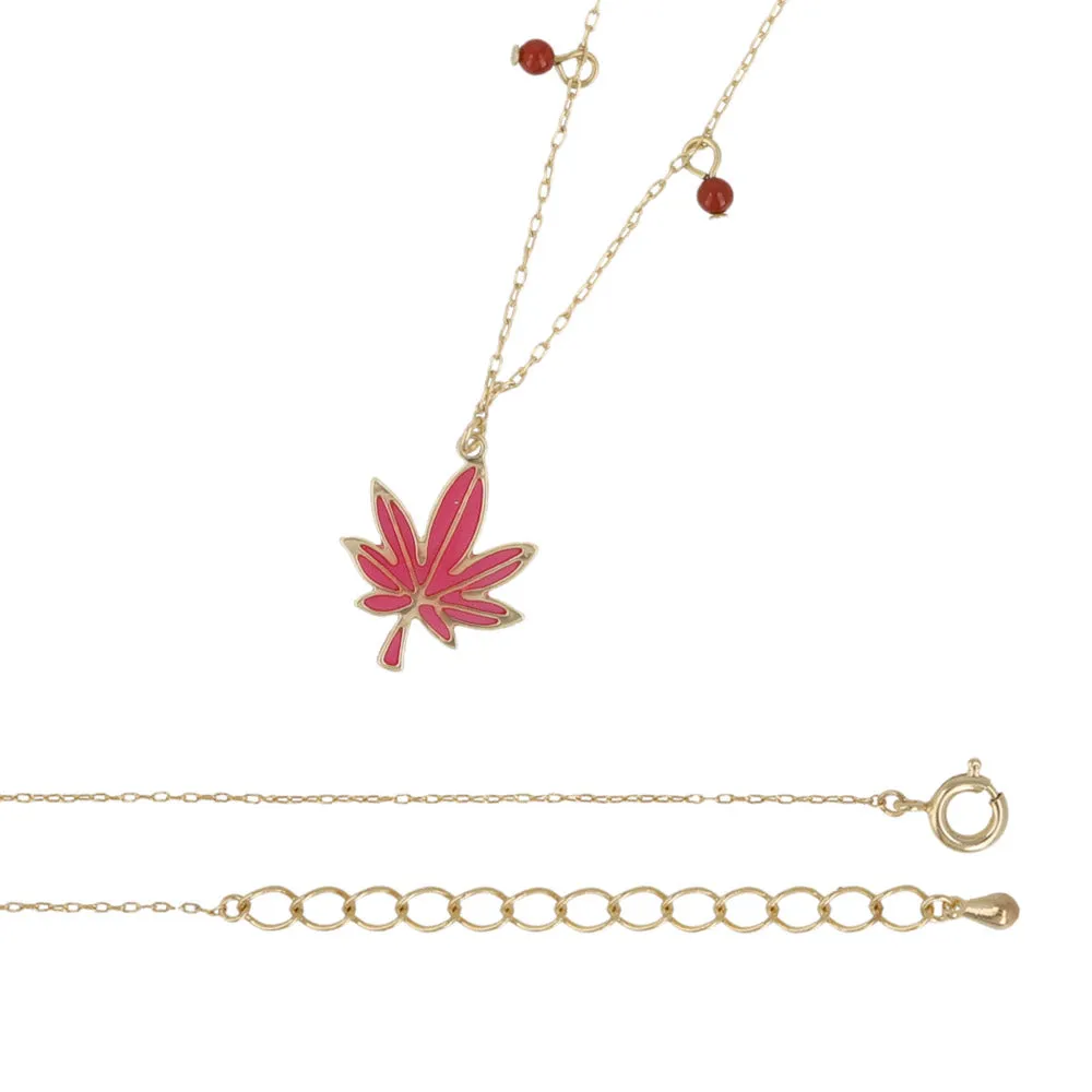 Fall Momiji Leaf Necklace