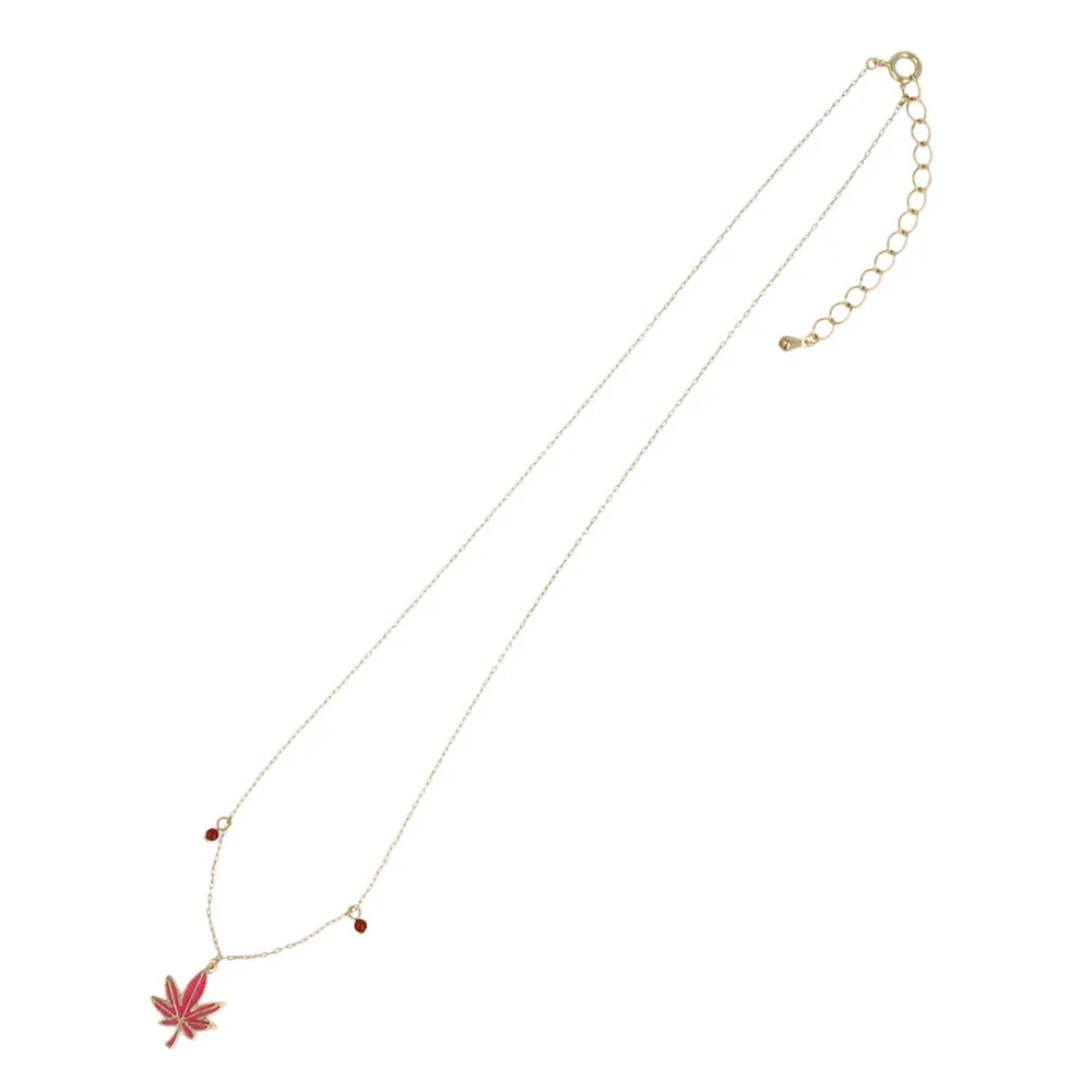 Fall Momiji Leaf Necklace