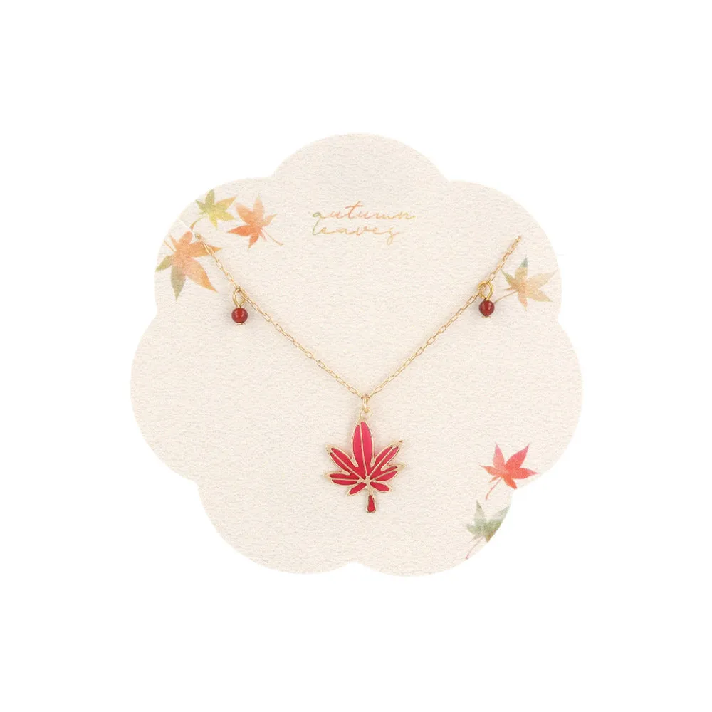 Fall Momiji Leaf Necklace