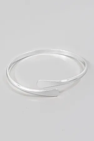 Flattened Wrapping Bangle (Gold/Silver)