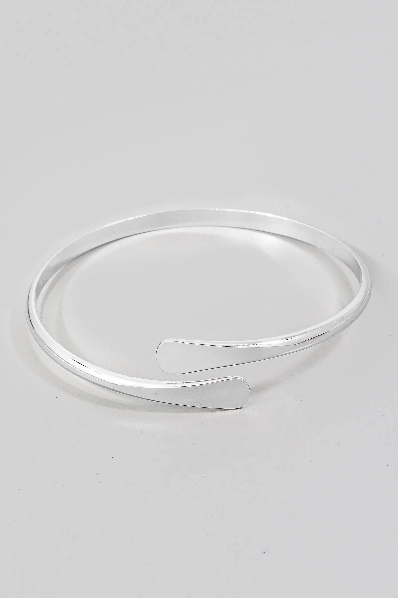 Flattened Wrapping Bangle (Gold/Silver)