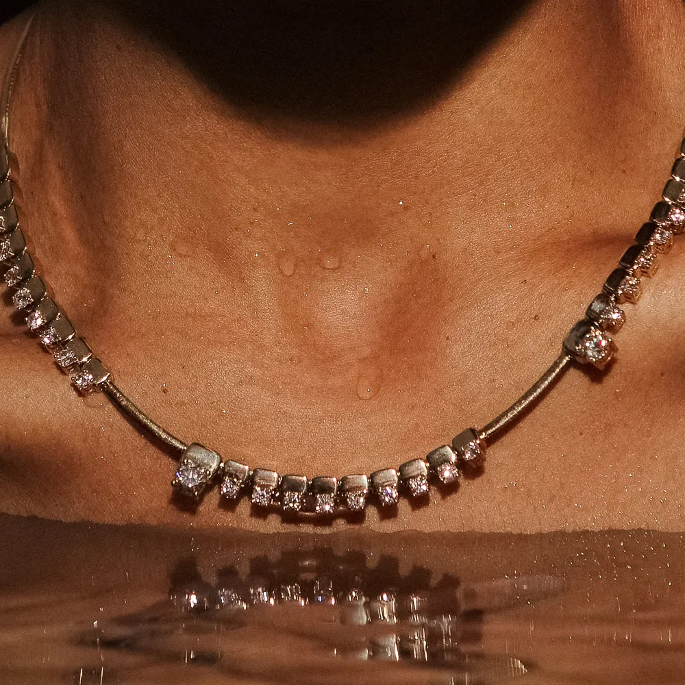 Floating Diamond Necklace