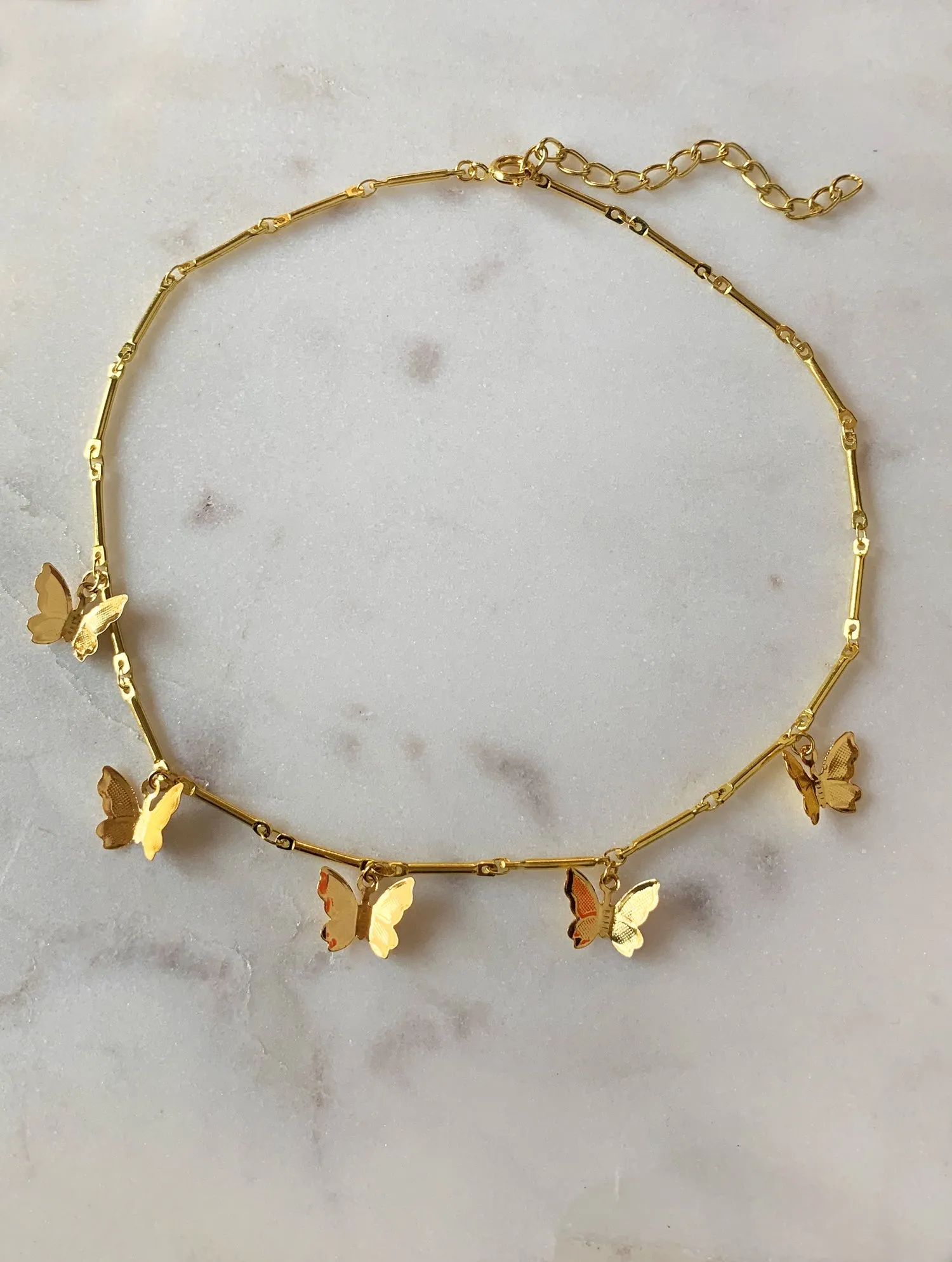 Gold Butterfly Choker