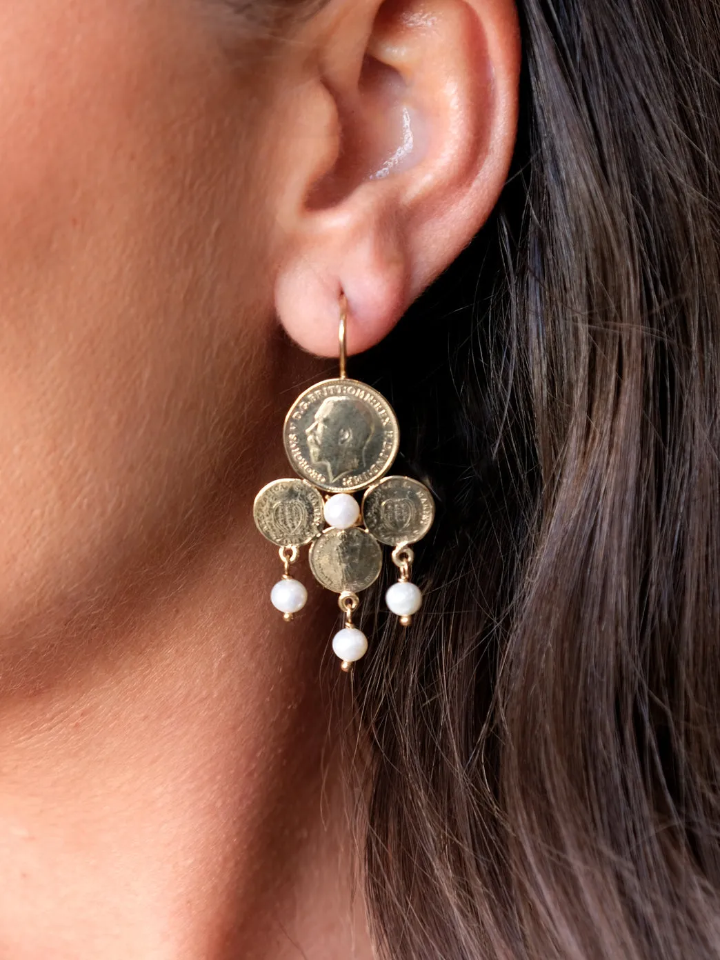 Gold Catalan Earrings