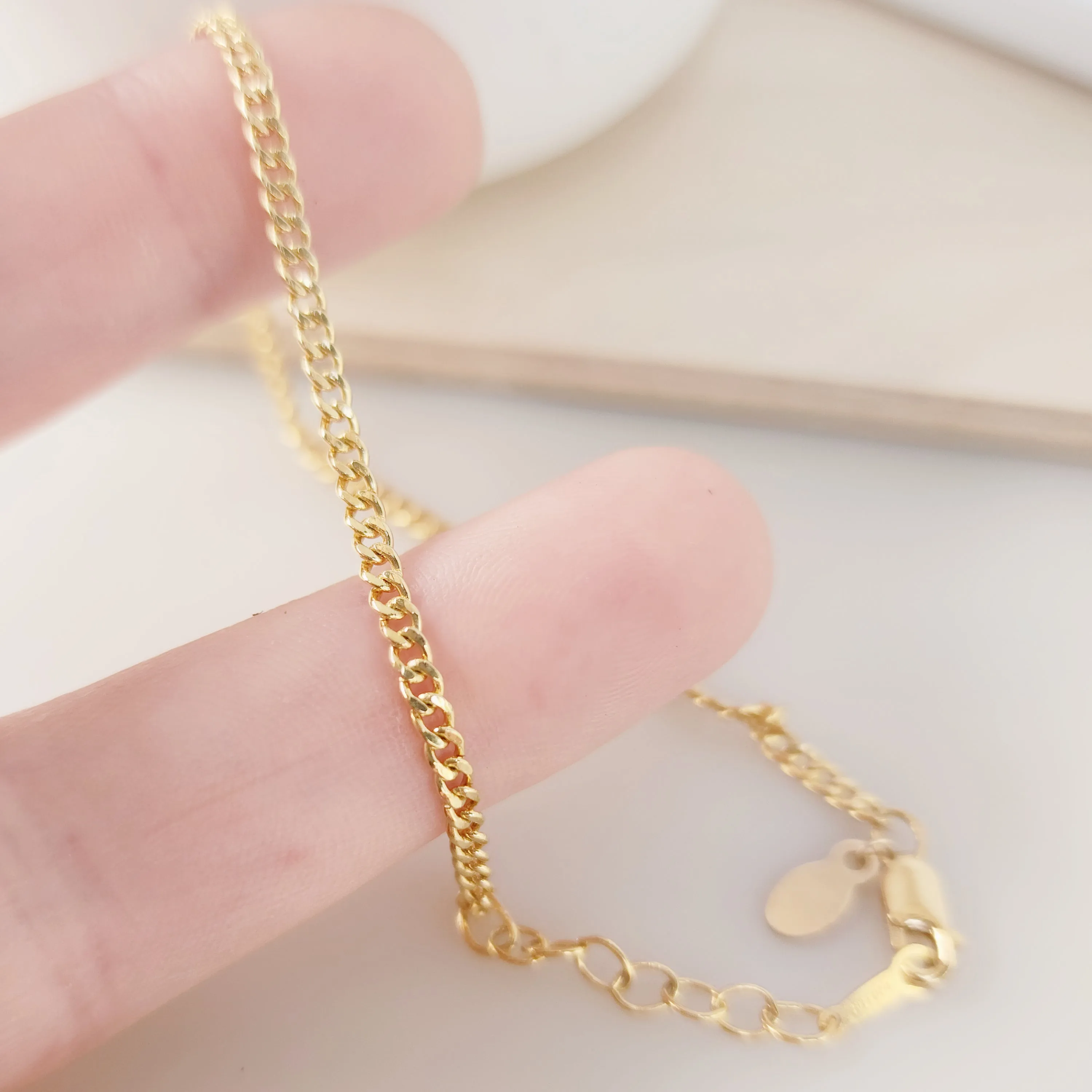 Gold Curb Bracelet