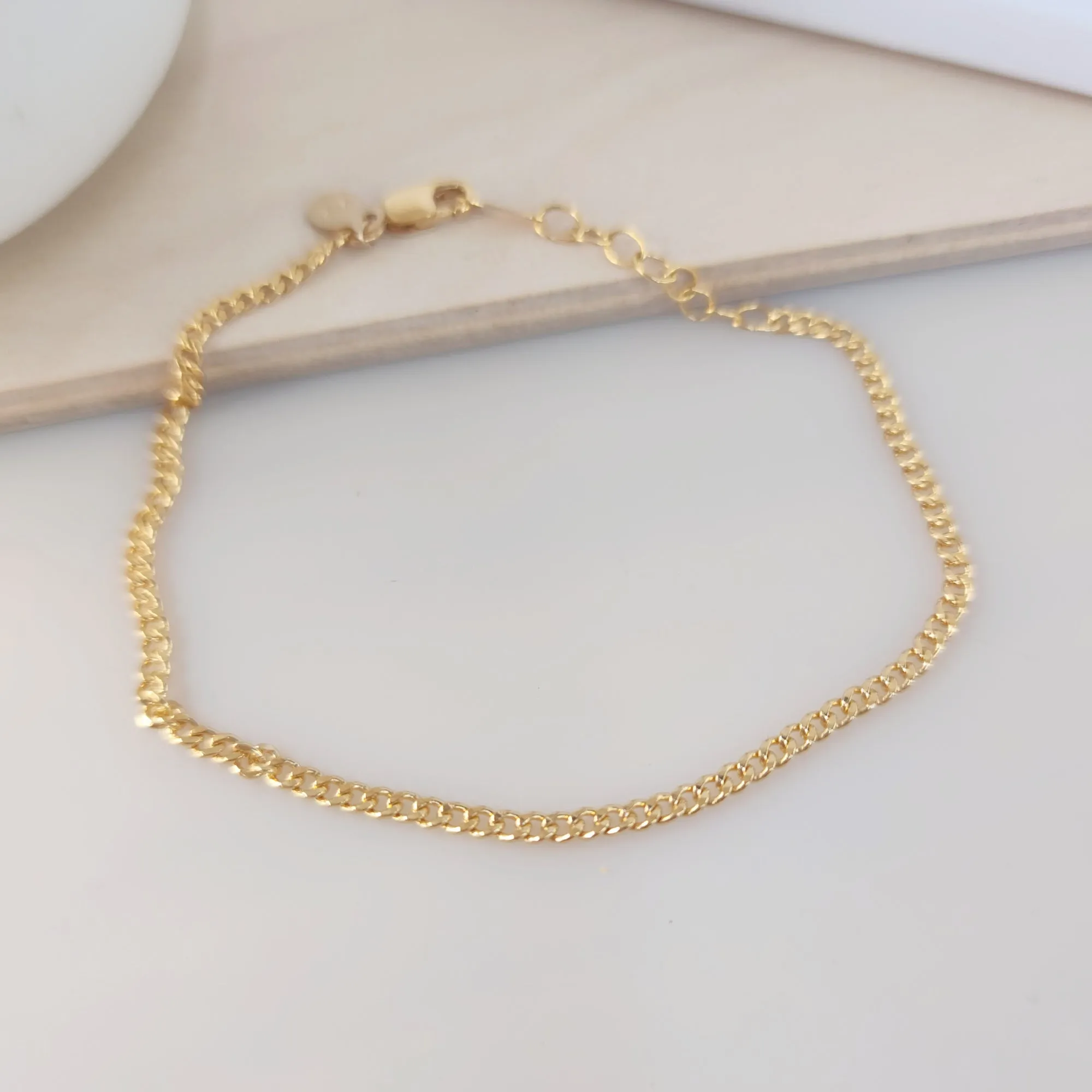 Gold Curb Bracelet