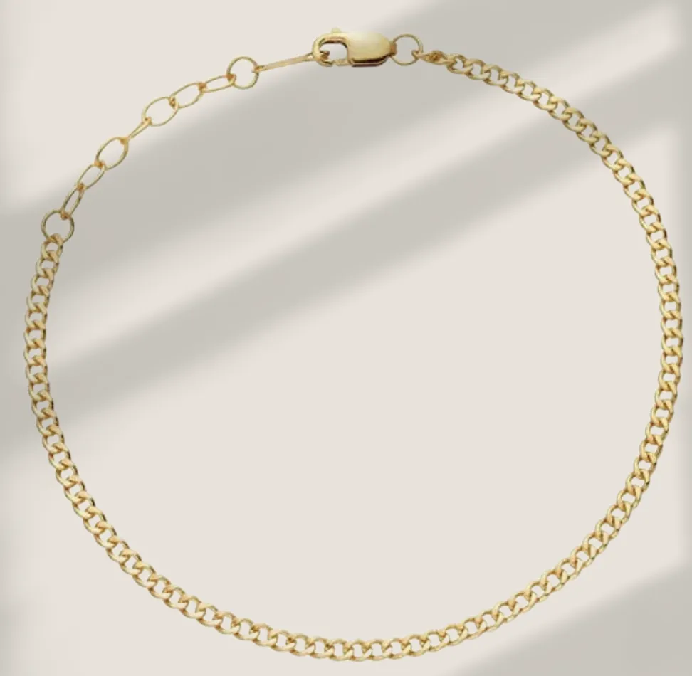 Gold Curb Bracelet