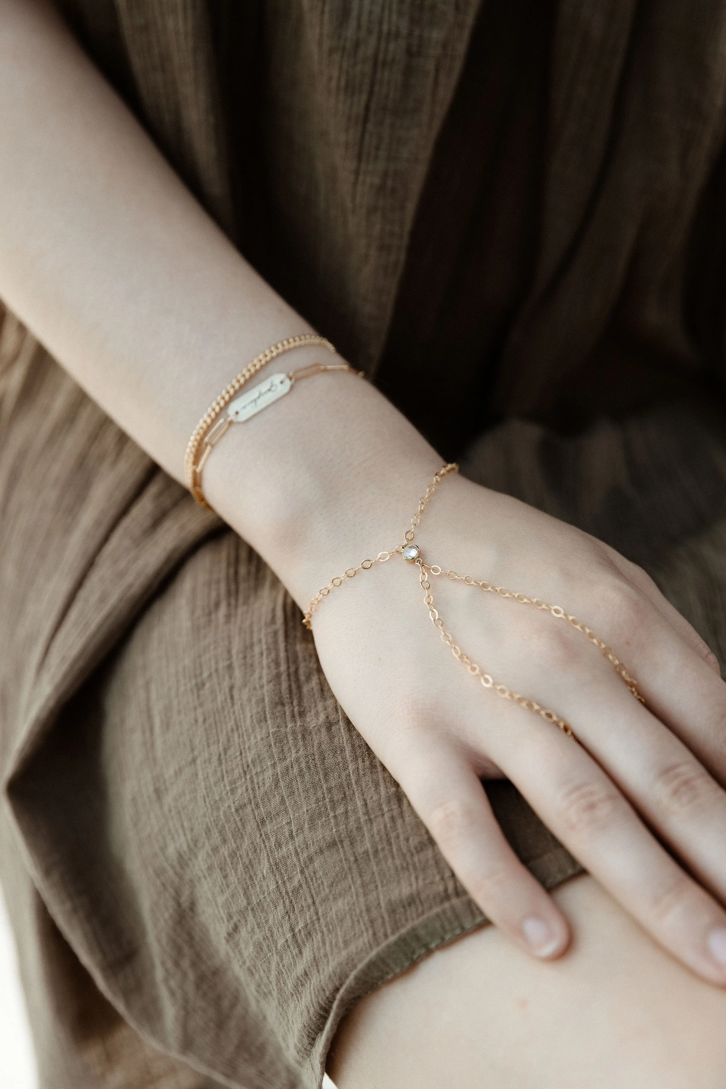 Gold Curb Bracelet