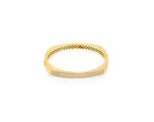 Gold Diamond Toulouse Bangle