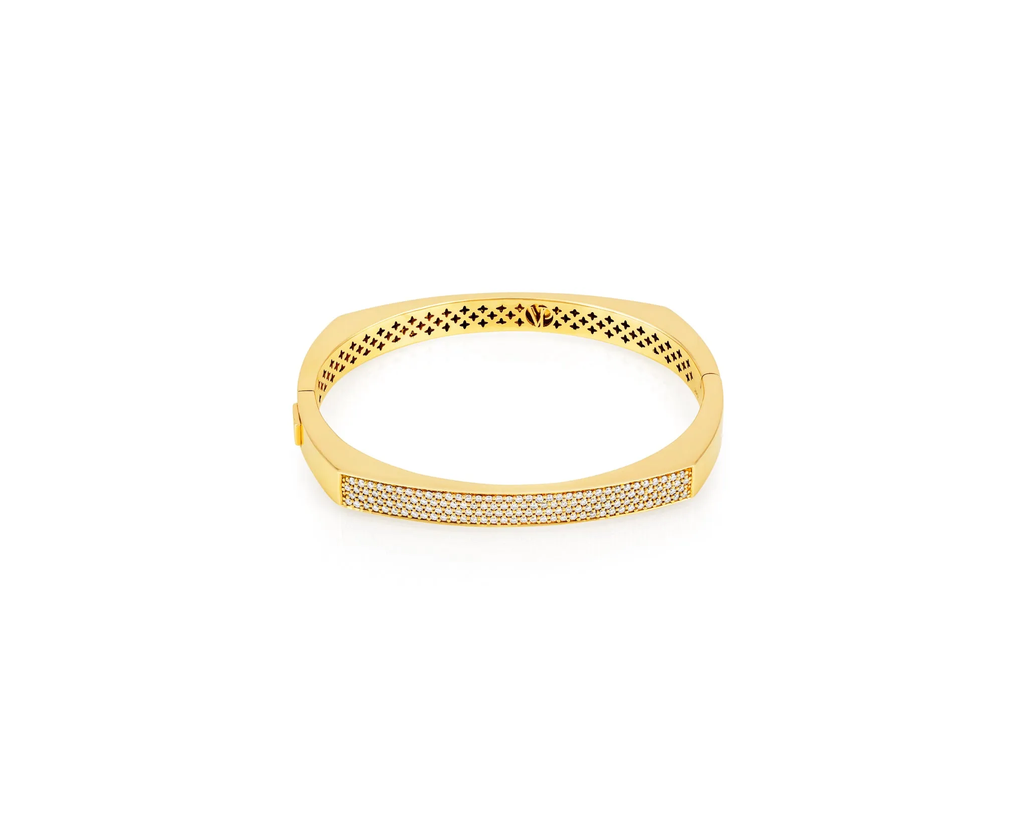 Gold Diamond Toulouse Bangle