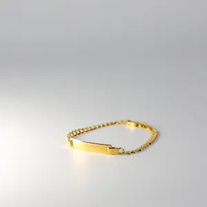 Gold ID Bracelet Cuban Link 4MM Model-AB232