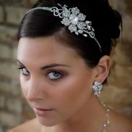 Gratzia Swarovski Crystal Flower Headband