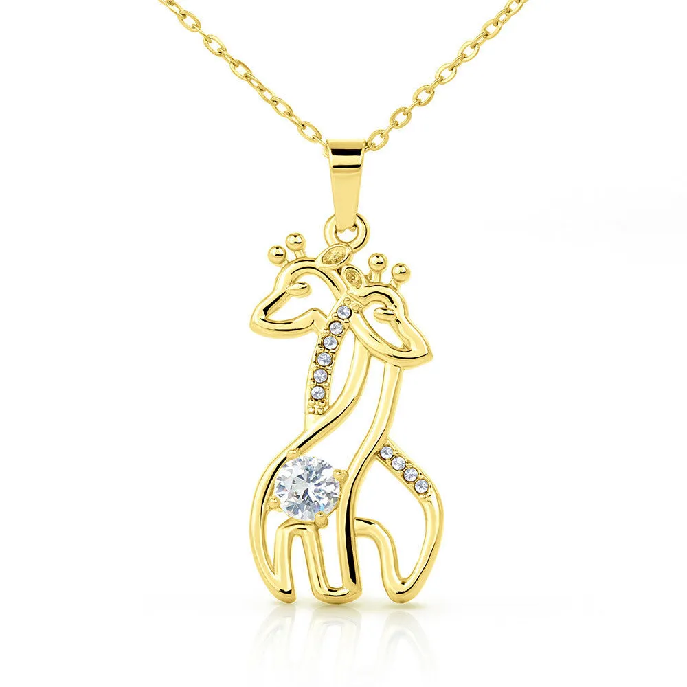 Happy Mother's Day Giraffe Necklace