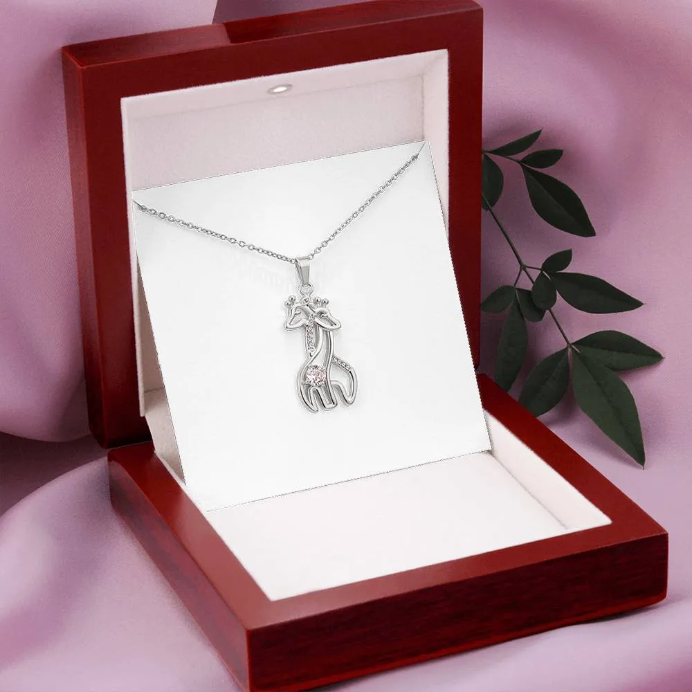 Happy Mother's Day Giraffe Necklace